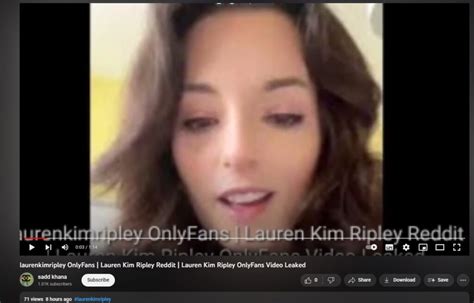 lauren kim ripley leaked only fans|Tiktok/Youtuber: Laurenkimripley : r/trueratecelebrities